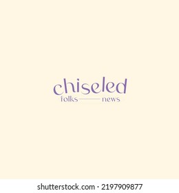 Chiseled folks news logo challenge design graphics illustration