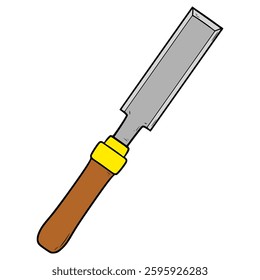 chiseling illustration hand drawn isolated vector