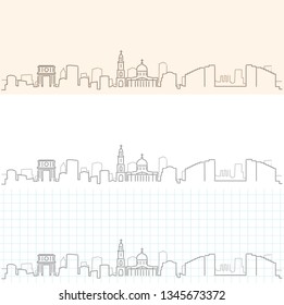Chisinau Hand Drawn Skyline