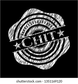 Chit with chalkboard texture