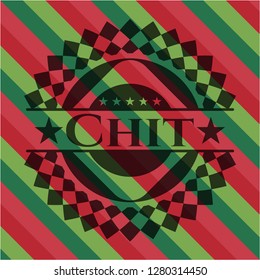 Chit christmas badge.