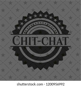 Chit-chat retro style black emblem