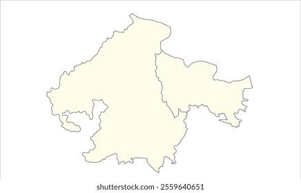 Chitrakoot District map blank, Chitrakooti District, Uttar Pradesh State, Republic of India, Government of  Uttar Pradesh, Indian territory, Eastern India, politics, village, tourism