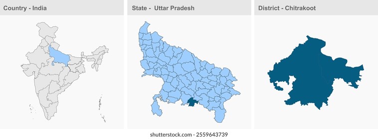 Chitrakoot District map, Chitrakooti District, Uttar Pradesh State, Republic of India, Government of  Uttar Pradesh, Indian territory, Eastern India, politics, village, tourism