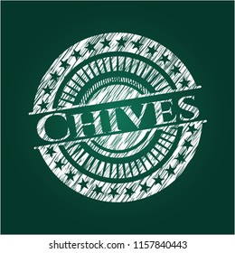 Chives chalkboard emblem