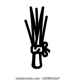 chickt Zwiebelsymbol-Vektorgrafik. Zwiebelzeichen. isoliertes Kontursymbol
