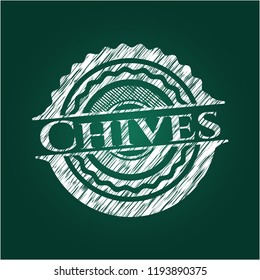 Chives written on a chalkboard