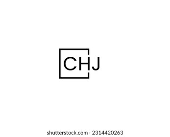 CHJ Letter Initial Logo Design Vektorgrafik