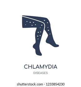 Chlamydia icon. Chlamydia filled symbol design from Diseases collection. Simple element vector illustration on white background
