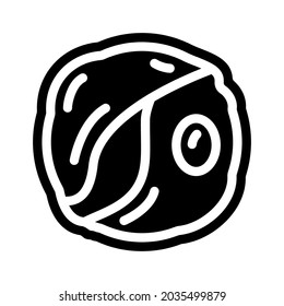 chlorella seaweed glyph icon vector. chlorella seaweed sign. isolated contour symbol black illustration