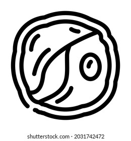 chlorella seaweed line icon vector. chlorella seaweed sign. isolated contour symbol black illustration