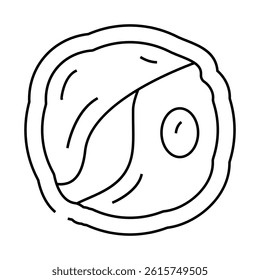 chlorella seaweed line icon vector. chlorella seaweed sign. isolated contour symbol black illustration