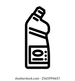 chlorine bleach  line icon vector. chlorine bleach  sign. isolated contour symbol black illustration