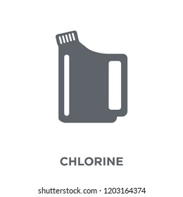 Chlorine icon. Chlorine design concept from Hygiene collection. Simple element vector illustration on white background.