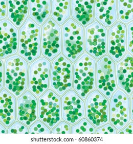 Chlorophyll Cells seamless pattern