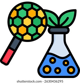 Chlorophyll Icon Lineal Color Vector Illustration
