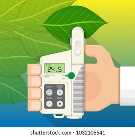 chlorophyll meter measurement industry sensor IOT farming farm soid biology horticulture chemistry ecology sprout growing leaf scientific agriculture agronomy