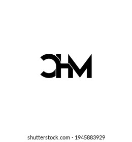 chm letter original monogram logo design