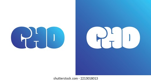 CHO Logo Branding Letter. Vector graphic design. Useful as app icon, alphabet combination, clipart, and etc.