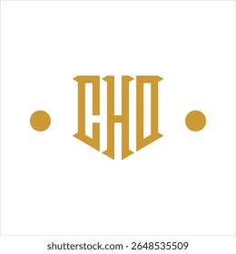 CHO three letter logo design template