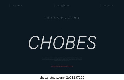 Chobes  creative modern stylish calligraphy letter logo design