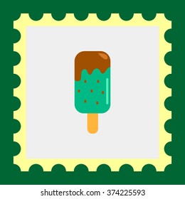Choc ice on stick
