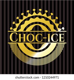 Choc-ice golden badge or emblem