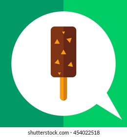 Choc-ice with nuts on stick