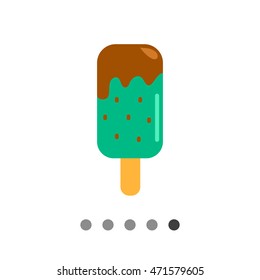 Choc-ice on stick