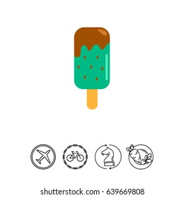 Choc-ice on stick