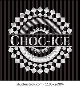 Choc-ice silvery shiny badge