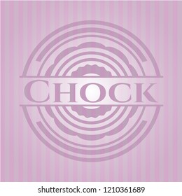 Chock vintage pink emblem