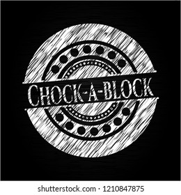 Chock-a-block with chalkboard texture