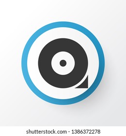 Chocked Wheel Icon Symbol. Premium Quality Isolated Repair Element In Trendy Style.