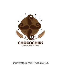 choco bakery on white background. illustration of choco bakery design vector