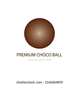 Choco ball icon logo free vector design