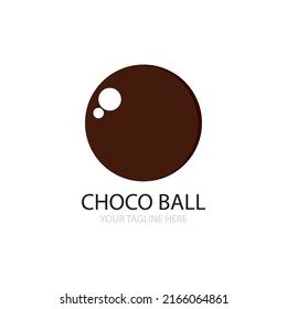 Choco ball icon logo free vector design