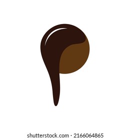 Choco ball icon logo free vector design