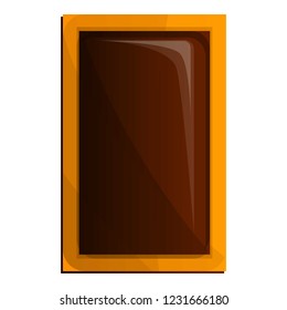 Choco biscuit icon. Cartoon of choco biscuit vector icon for web design isolated on white background