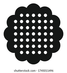 Choco biscuit icon. Simple illustration of choco biscuit vector icon for web design isolated on white background