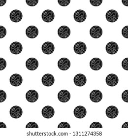 Choco biscuit pattern seamless vector repeat geometric for any web design