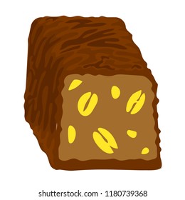 Choco bonbon icon. Cartoon of choco bonbon vector icon for web design isolated on white background