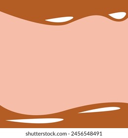 Choco Brown Chocolate Wavy Background