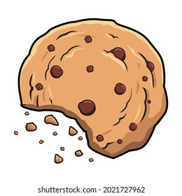 Choco Chips Cookies Illustrations Cartoon