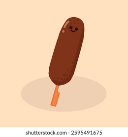 a choco corndog design art doodle