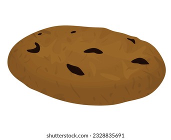 Choco home cookie. vector illustration