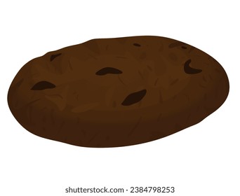 Choco home cookie. vector illustration