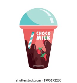icono de burbuja de producto lácteo choco