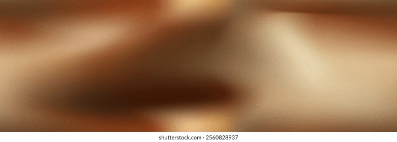 Choco mocca mousse gradient mesh bg with noise as a seamless pattern. Soft silky brown abstract vector illustration with watercolor effect and texture. Blurred vector background