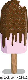 Chocolate con helado de uva